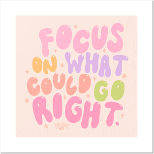 Focus on right things Posters and Art